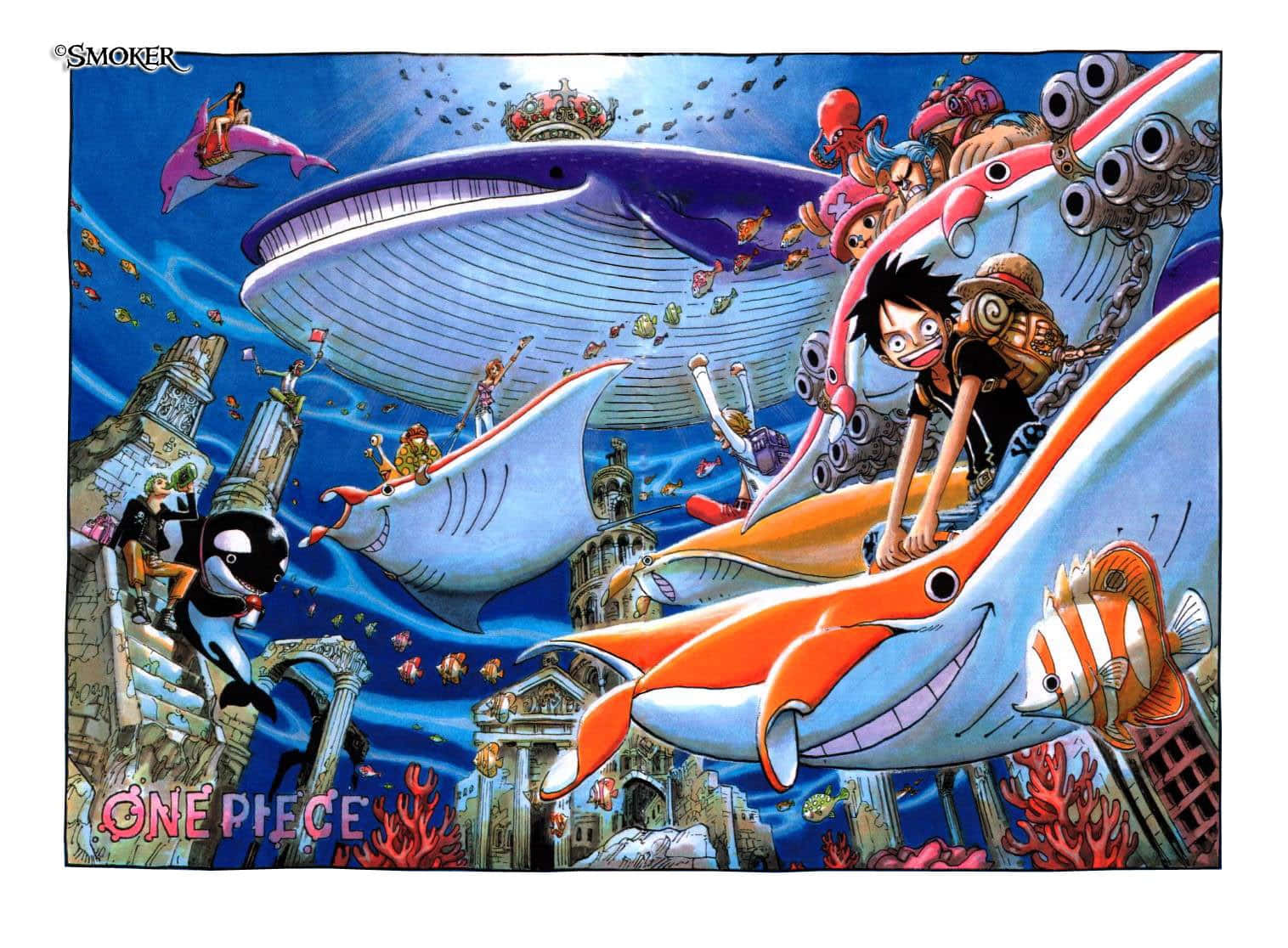 One Piece Underwater Adventure Wallpaper