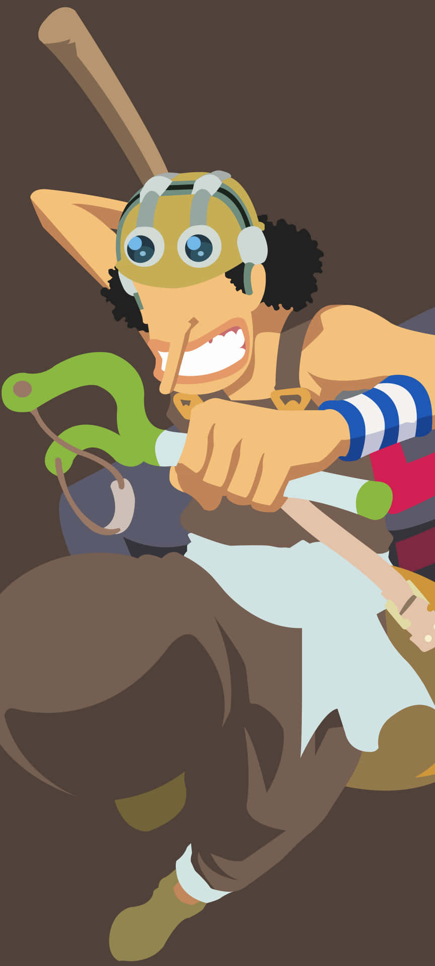 Pose Aksi Usopp Dari One Piece Wallpaper