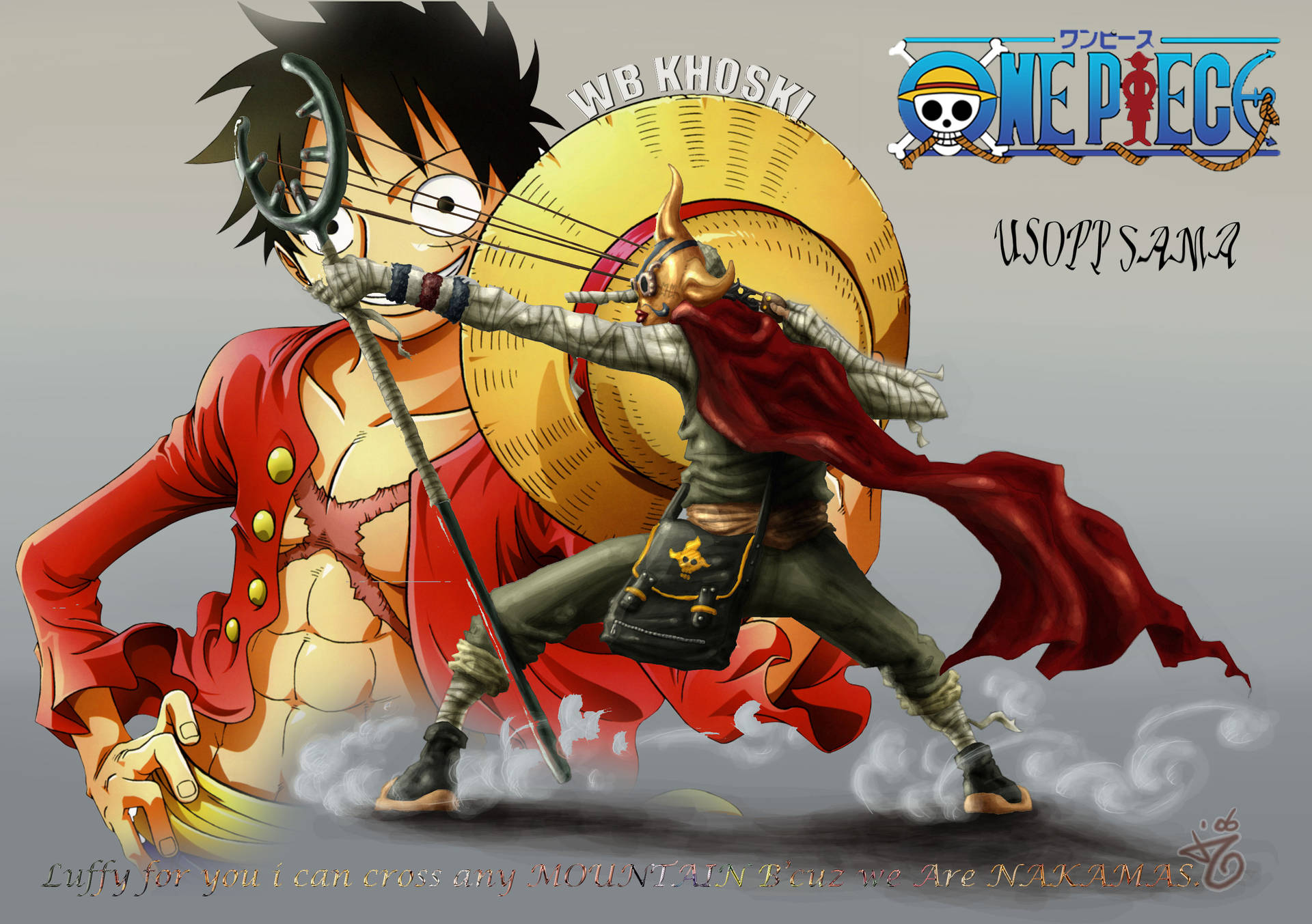 One Piece Usopp And Luffy Poster