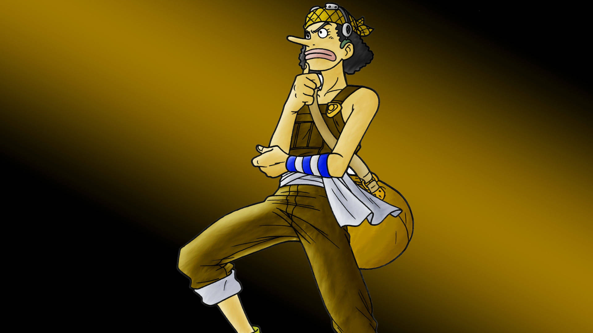One Piece Usopp Gold And Black