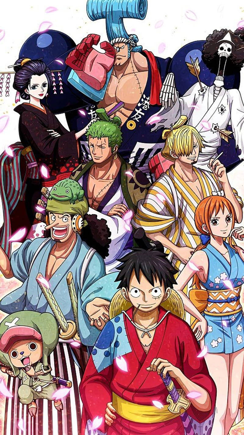 One Piece Wano Group Shot Wallpaper