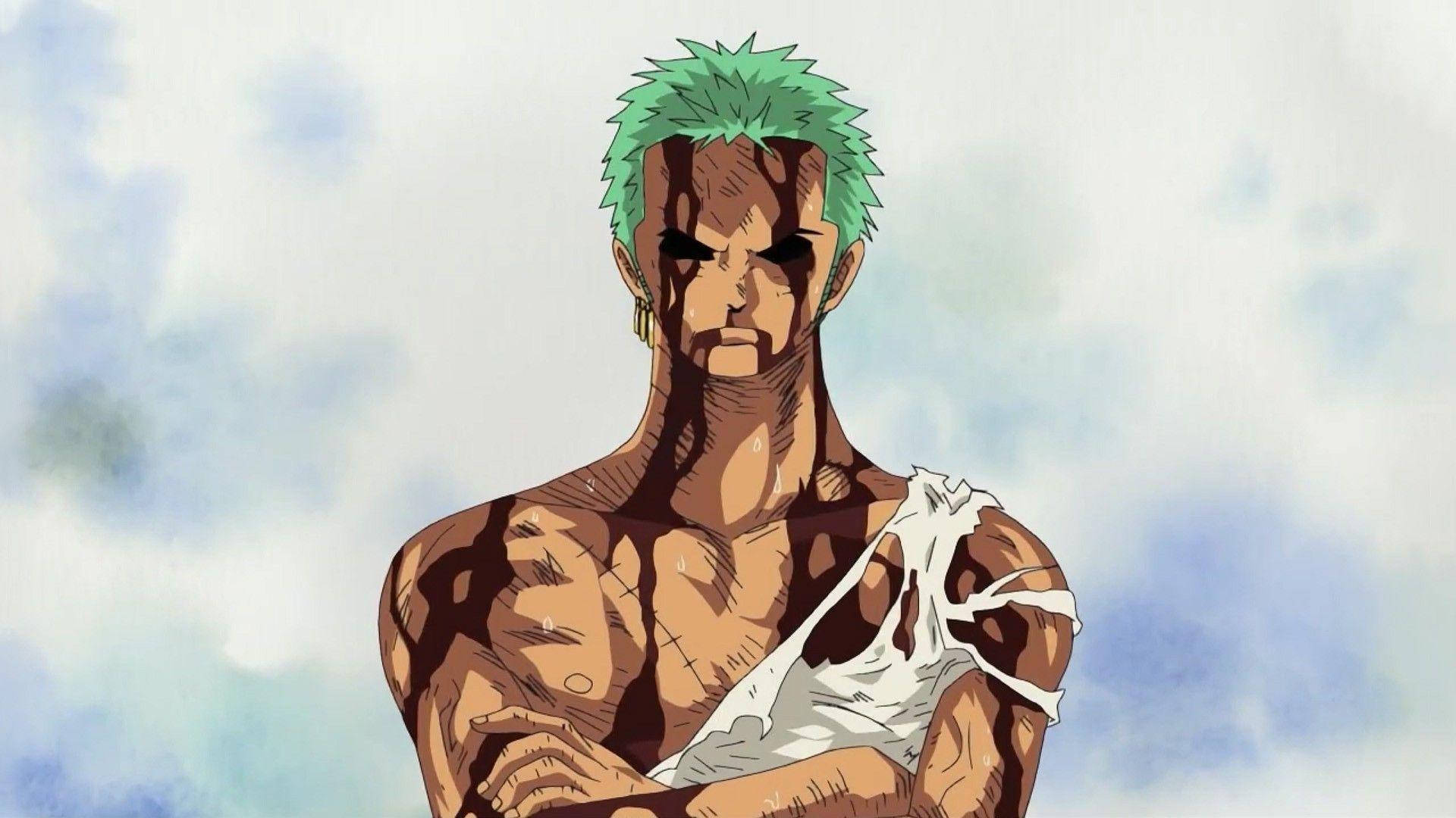 One Piece Zoro 4k After Fight Wallpaper