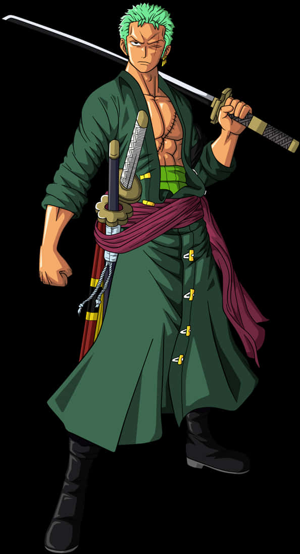One Piece Zoro With Sword PNG