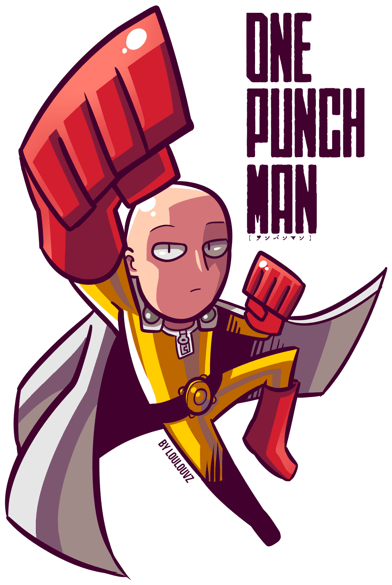 One Punch Man Anime Character Art PNG