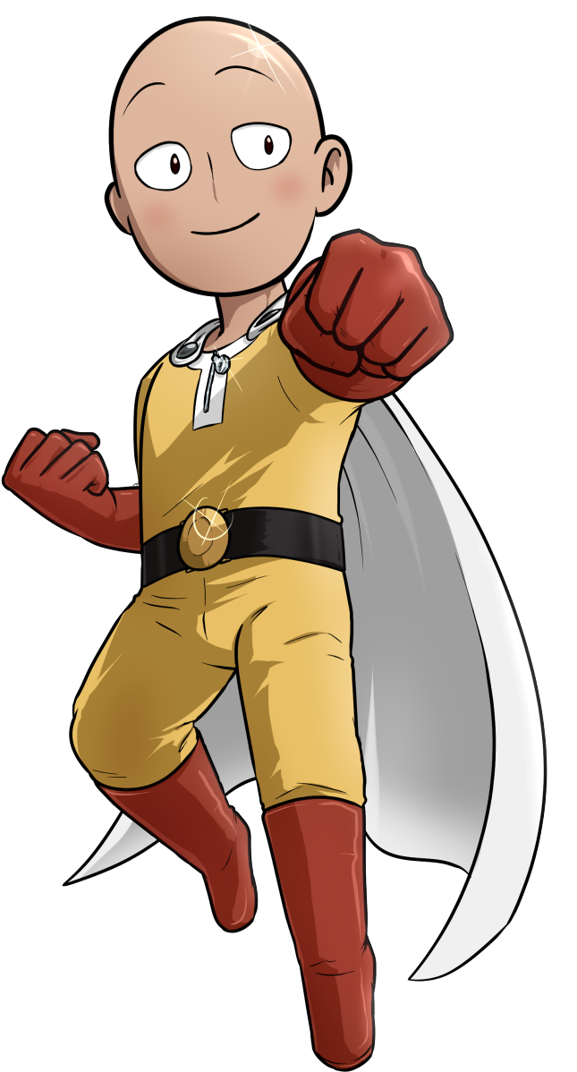 One Punch Man Anime Character PNG