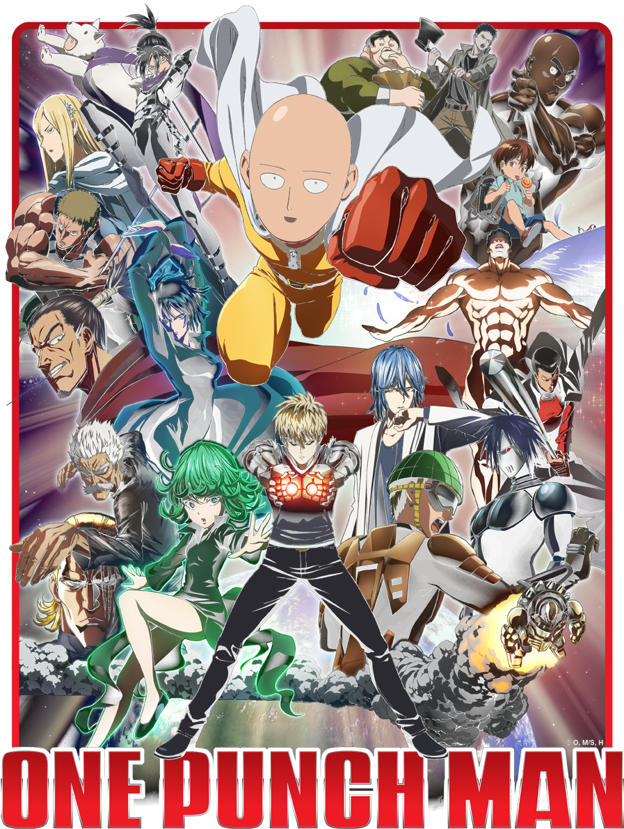 One Punch Man Anime Characters PNG