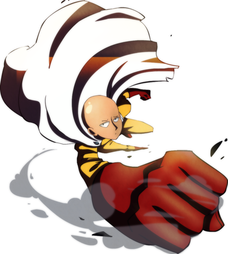 One Punch Man Dynamic Pose PNG