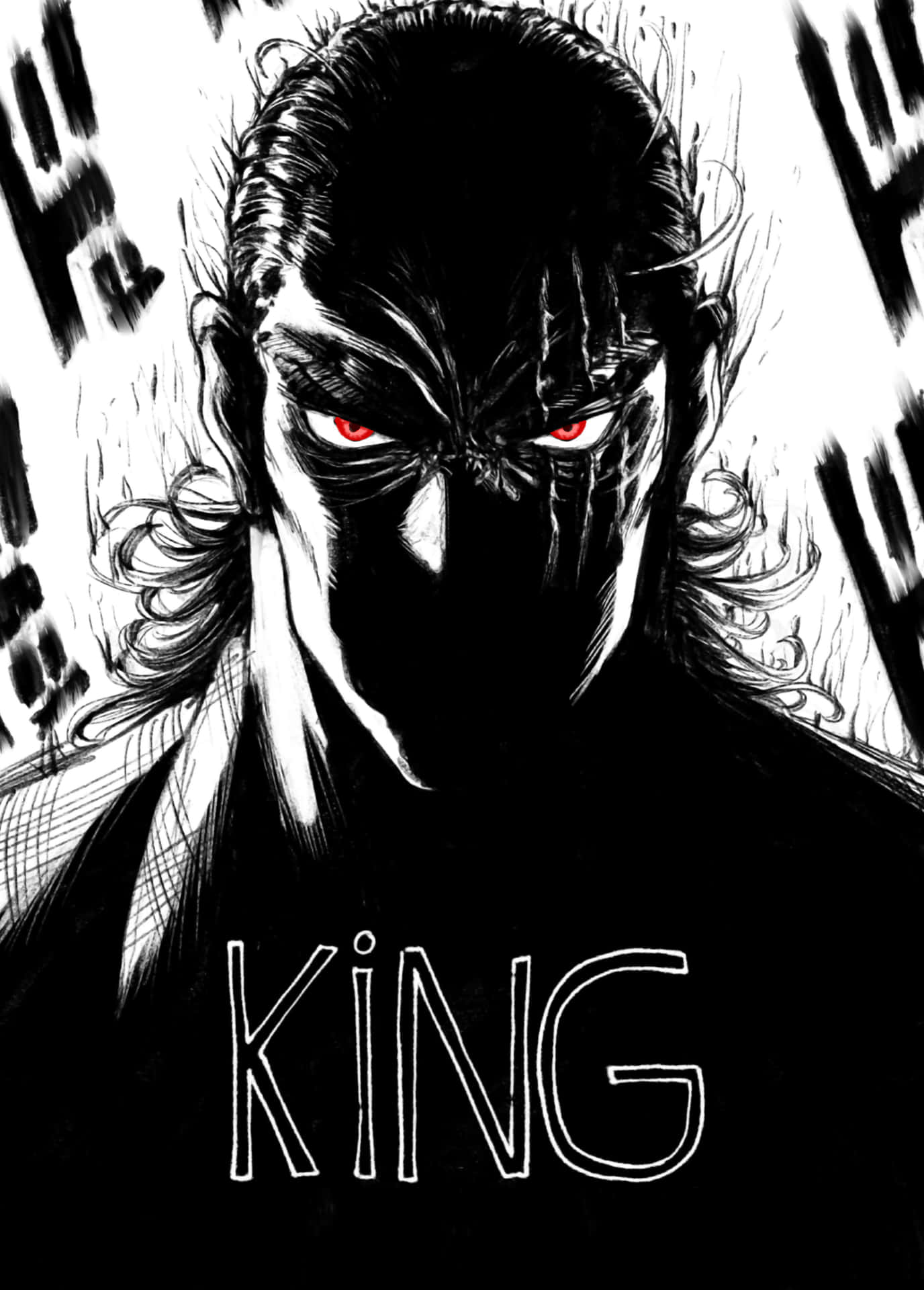 Caption: One Punch Man King - A Legend in the World of Heroes Wallpaper