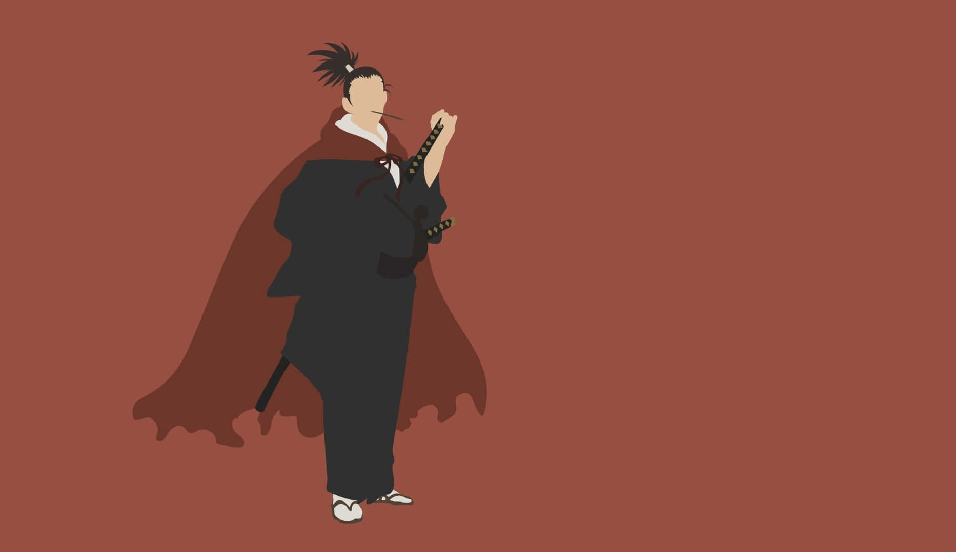 One Punch Man in Minimalist Style Wallpaper