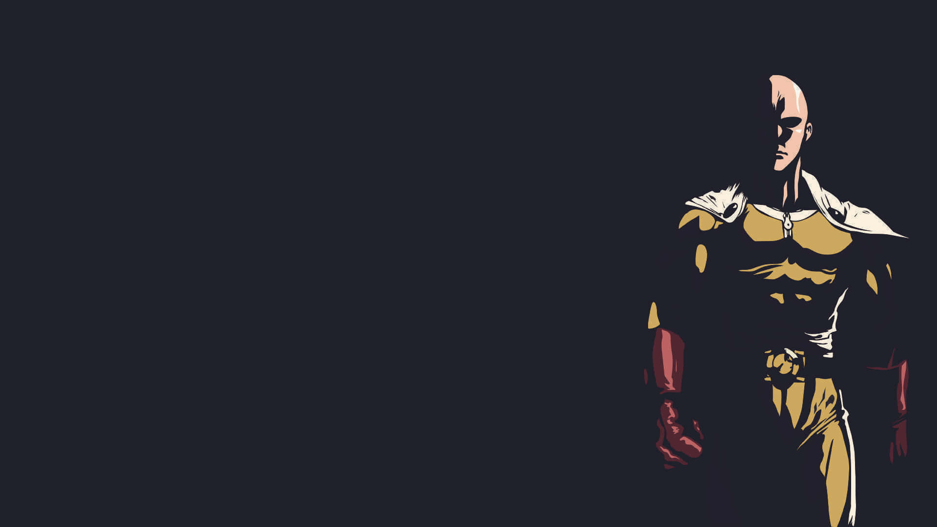 One Punch Man Minimalist Artwork Wallpaper