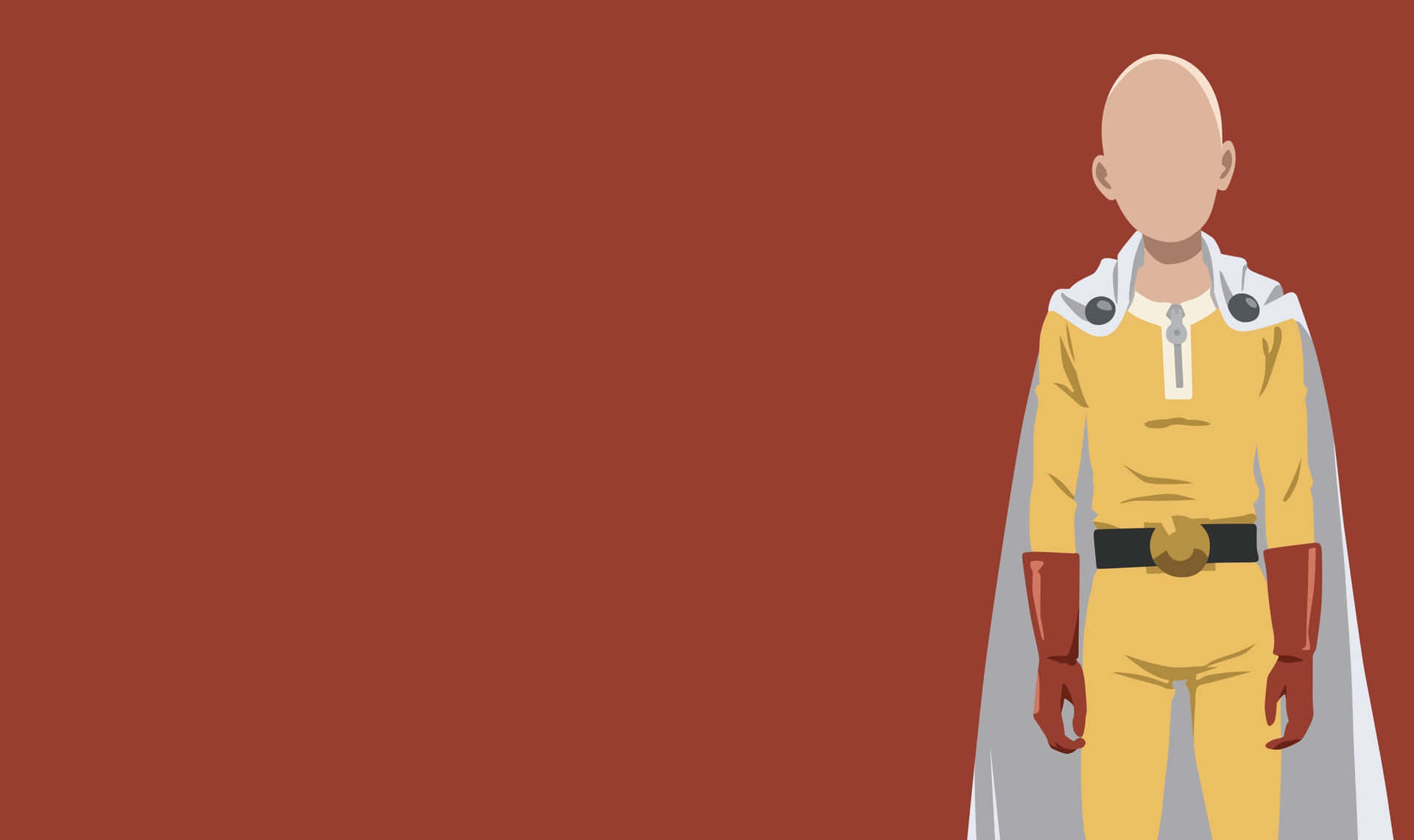 One Punch Man Minimalist Artwork Wallpaper