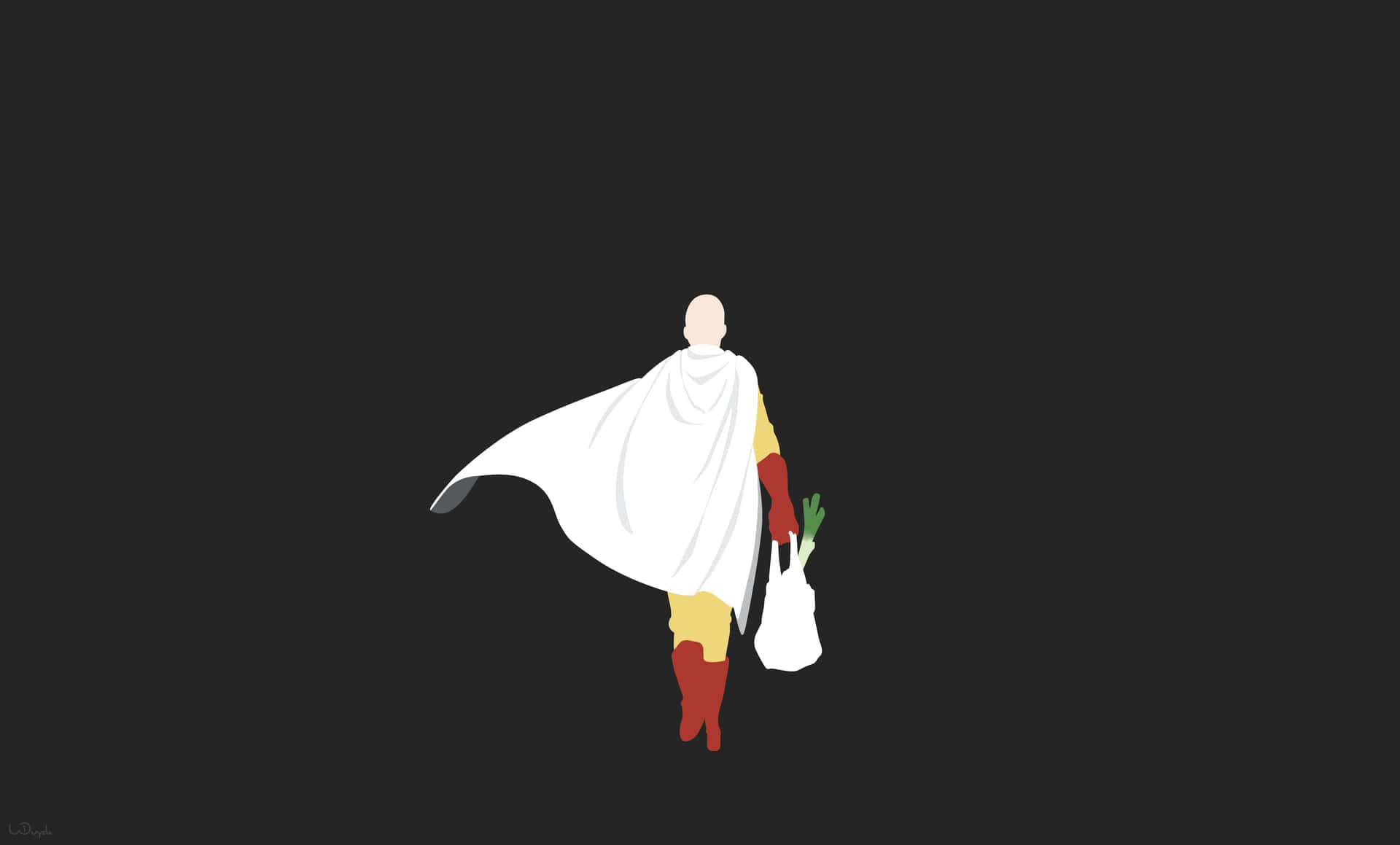 One Punch Man Minimalist Art Wallpaper