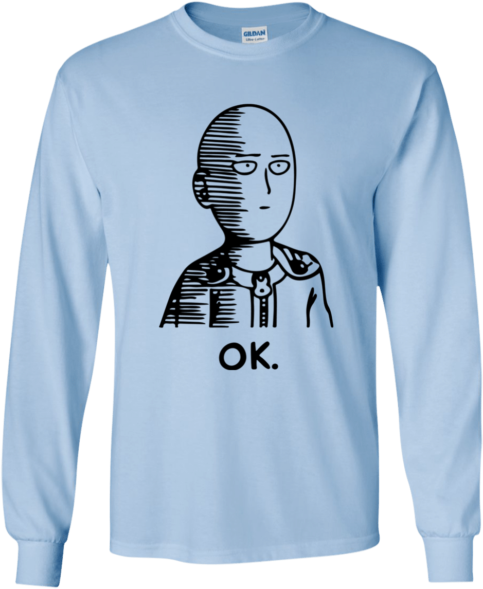 One Punch Man O K Shirt Design PNG
