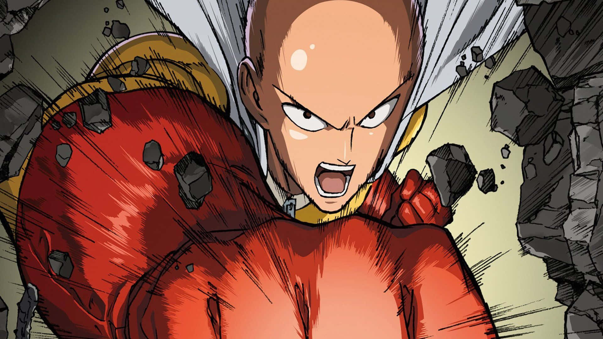 One Punch Man Season 2 - Saitama and Genos Ready for Action Wallpaper