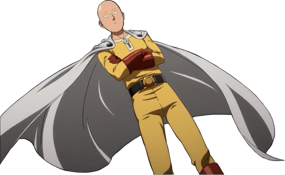 One Punch Man Standing Pose PNG