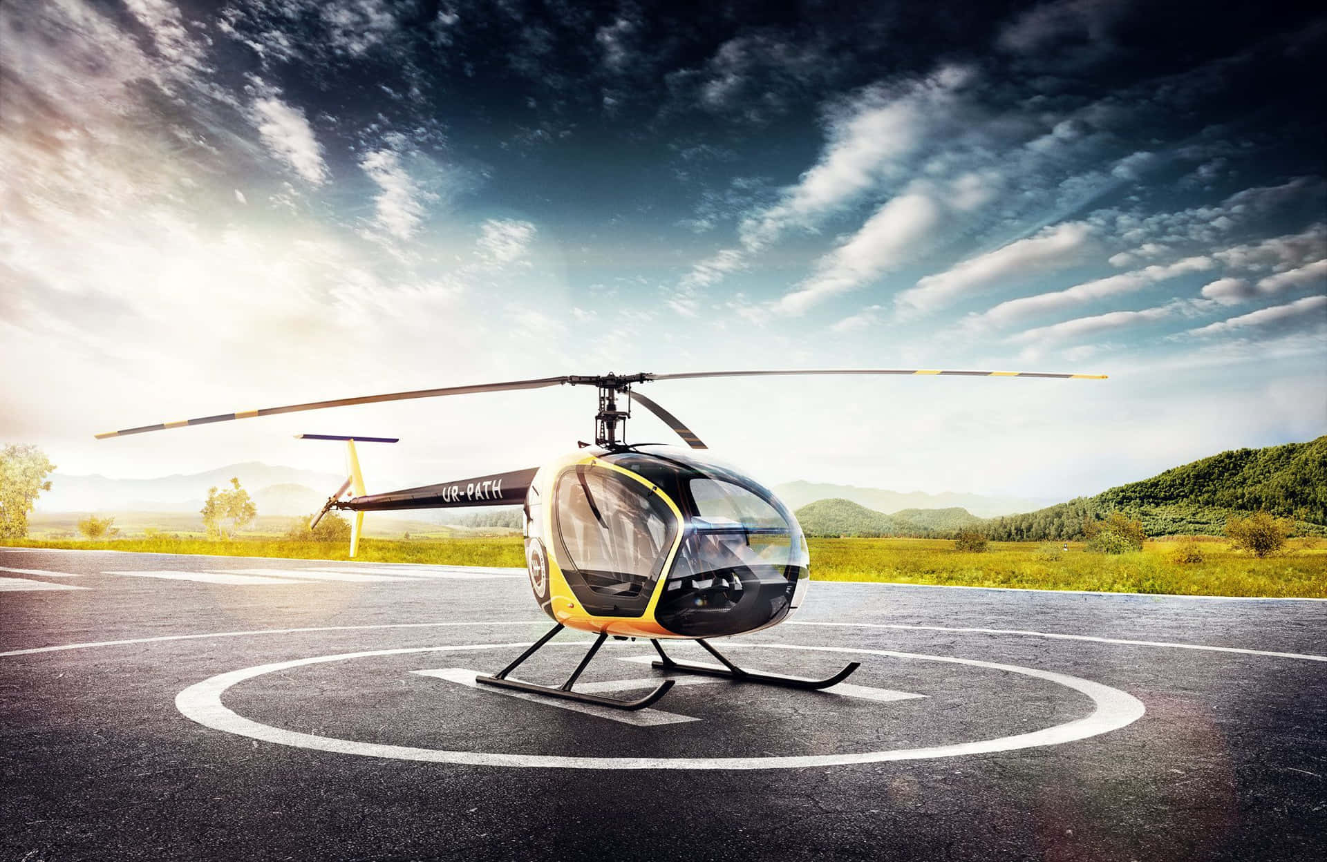 Unhelicóptero Scout Atractivo Fondo de pantalla
