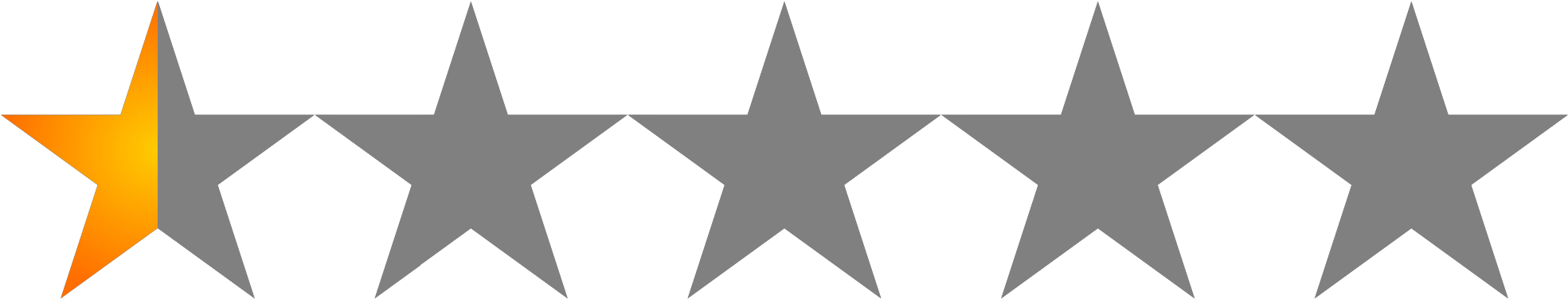 One Star Rating PNG
