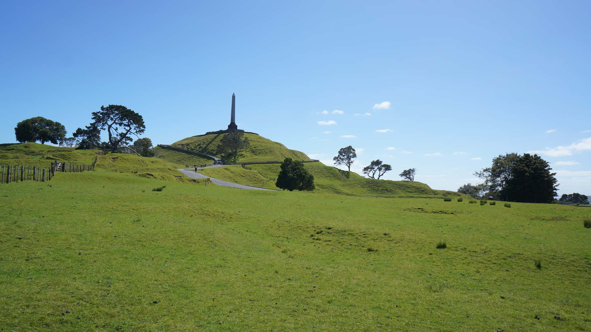 One Tree Hill Auckland Monument Achtergrond