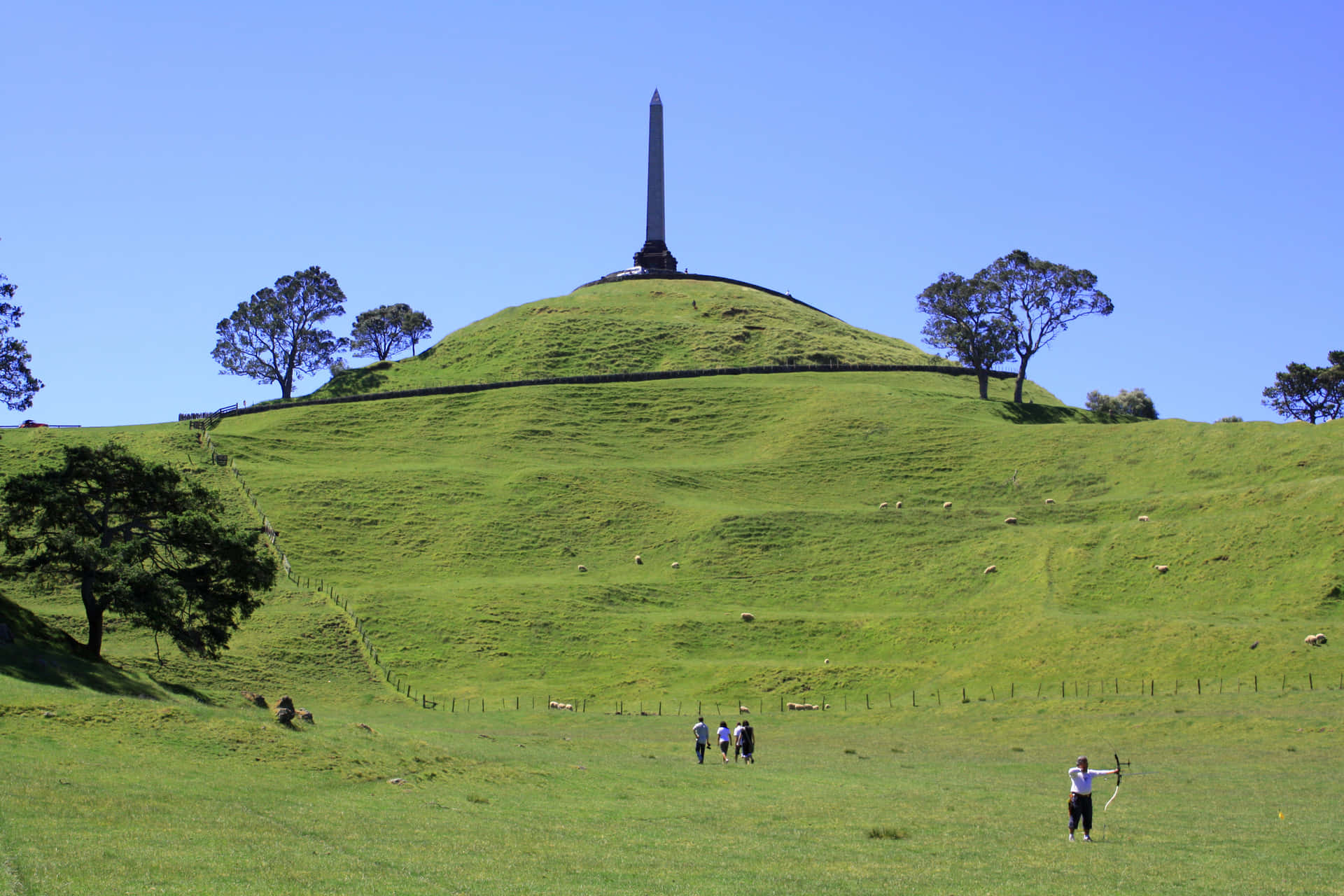 One Tree Hill Auckland Monument Wallpaper