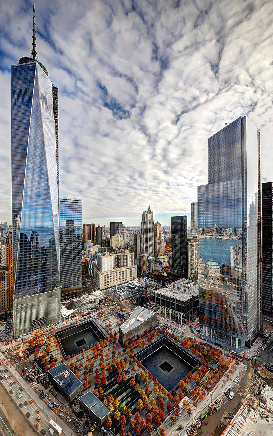 One World Trade Center And Memorial Wallpaper