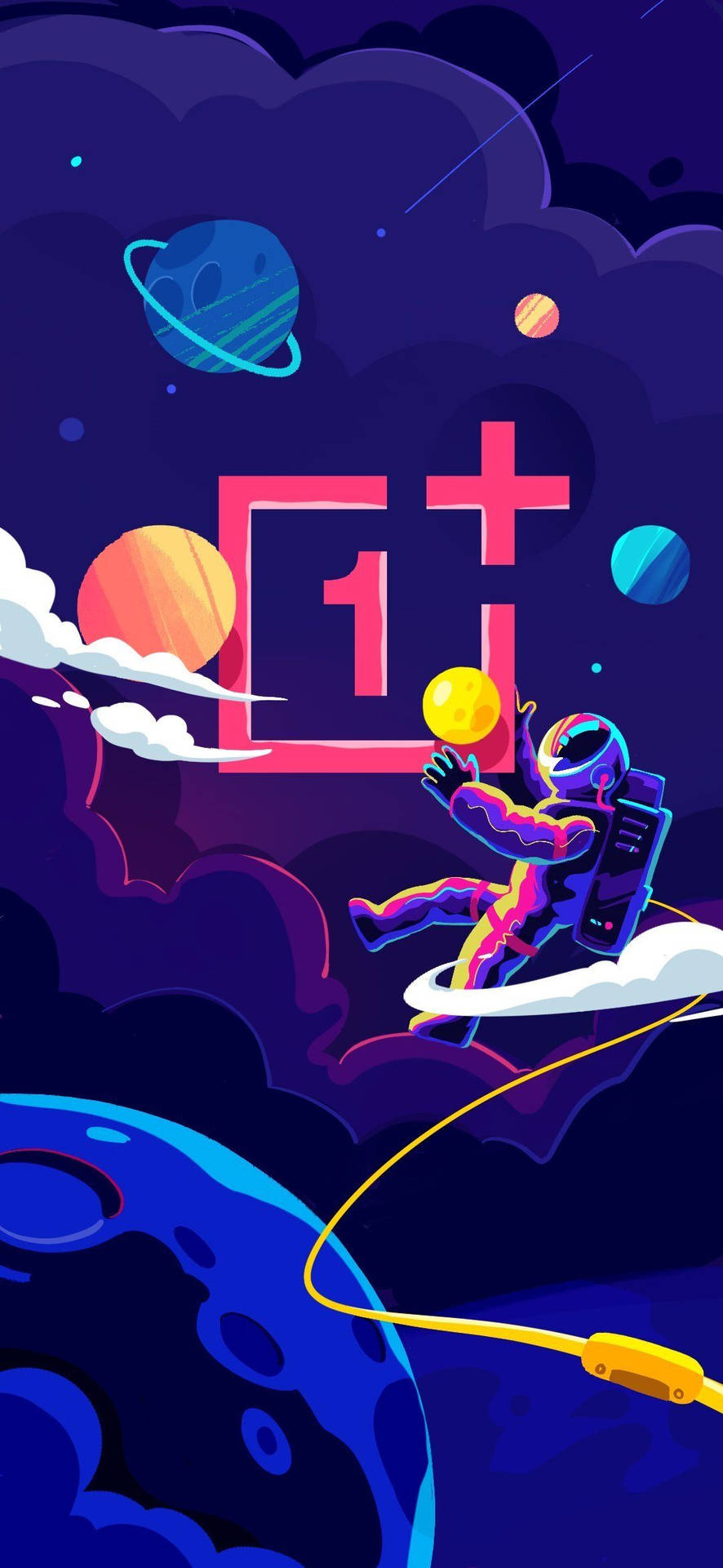 Oneplus Cute Outer Space Wallpaper