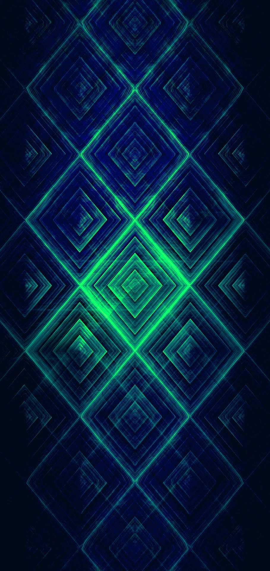 Oneplus Green Diamond Pattern Wallpaper