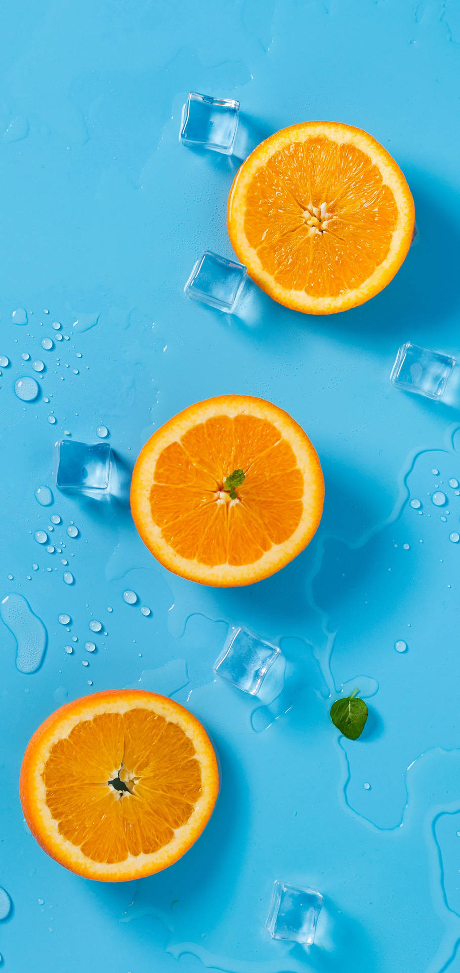 Oneplus Oranges And Ice Wallpaper