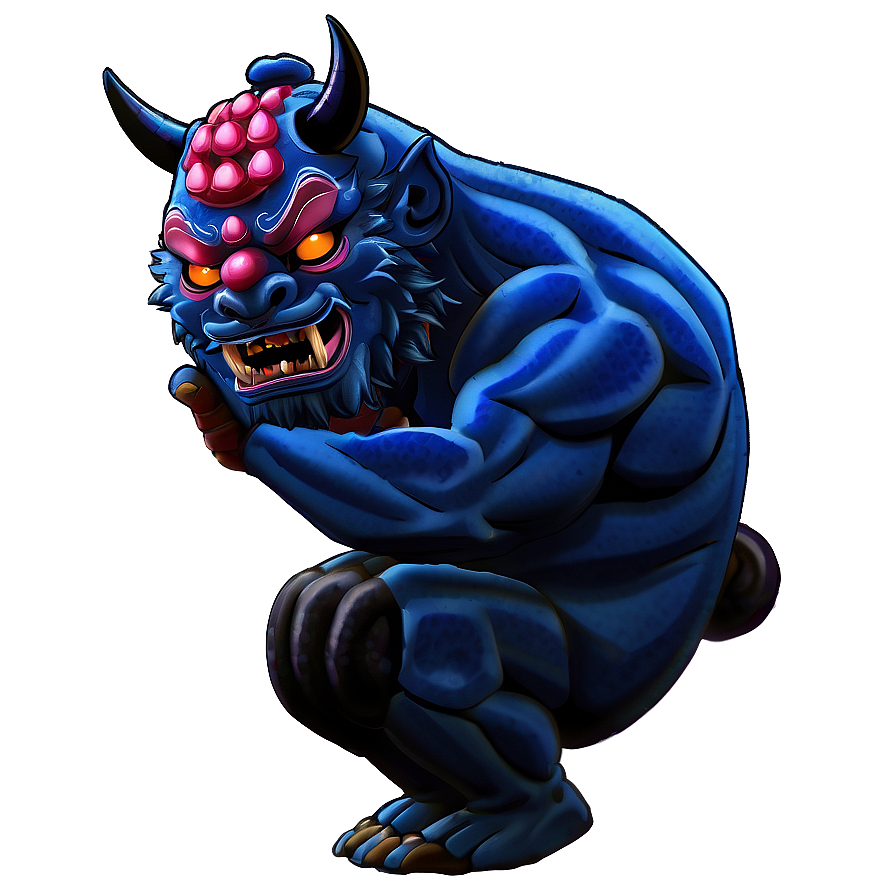 Oni Drinking Sake Png 2 PNG
