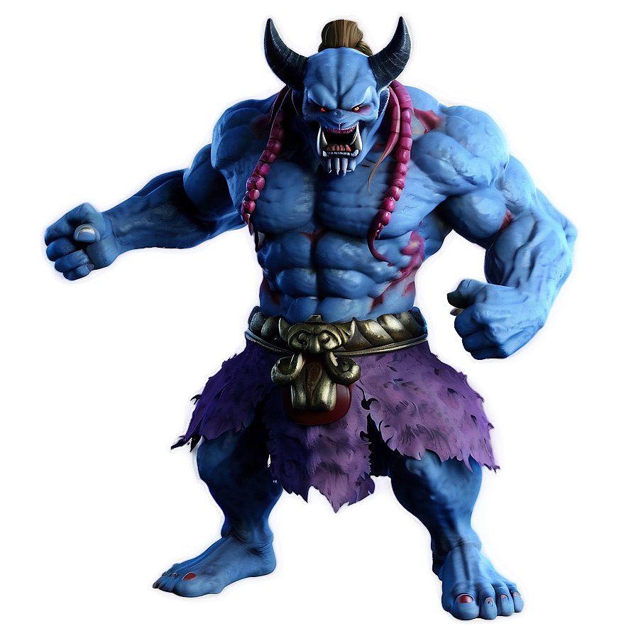 Oni In Battle Pose Png Srb PNG