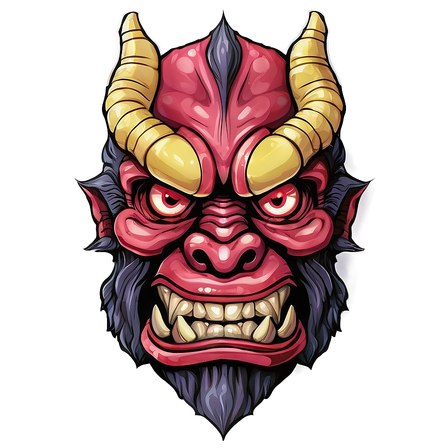 Oni With Tengu Mask Png Red62 PNG
