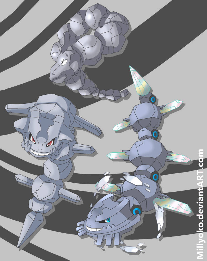 Onix, The Rock Snake Pokémon In Action Wallpaper