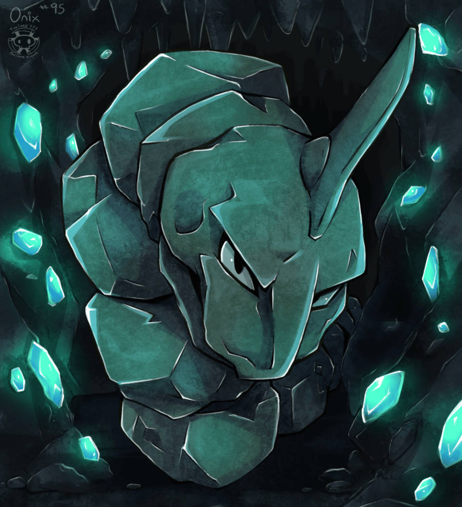 Onix With Glowing Crystals Wallpaper