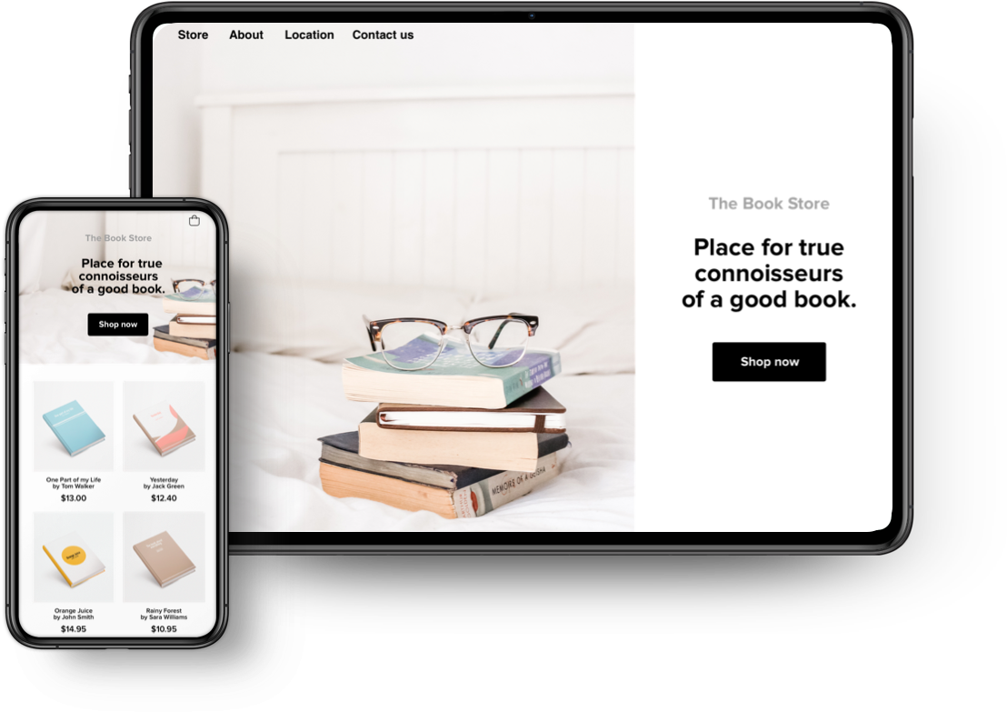 Online Bookstore Responsive Design PNG