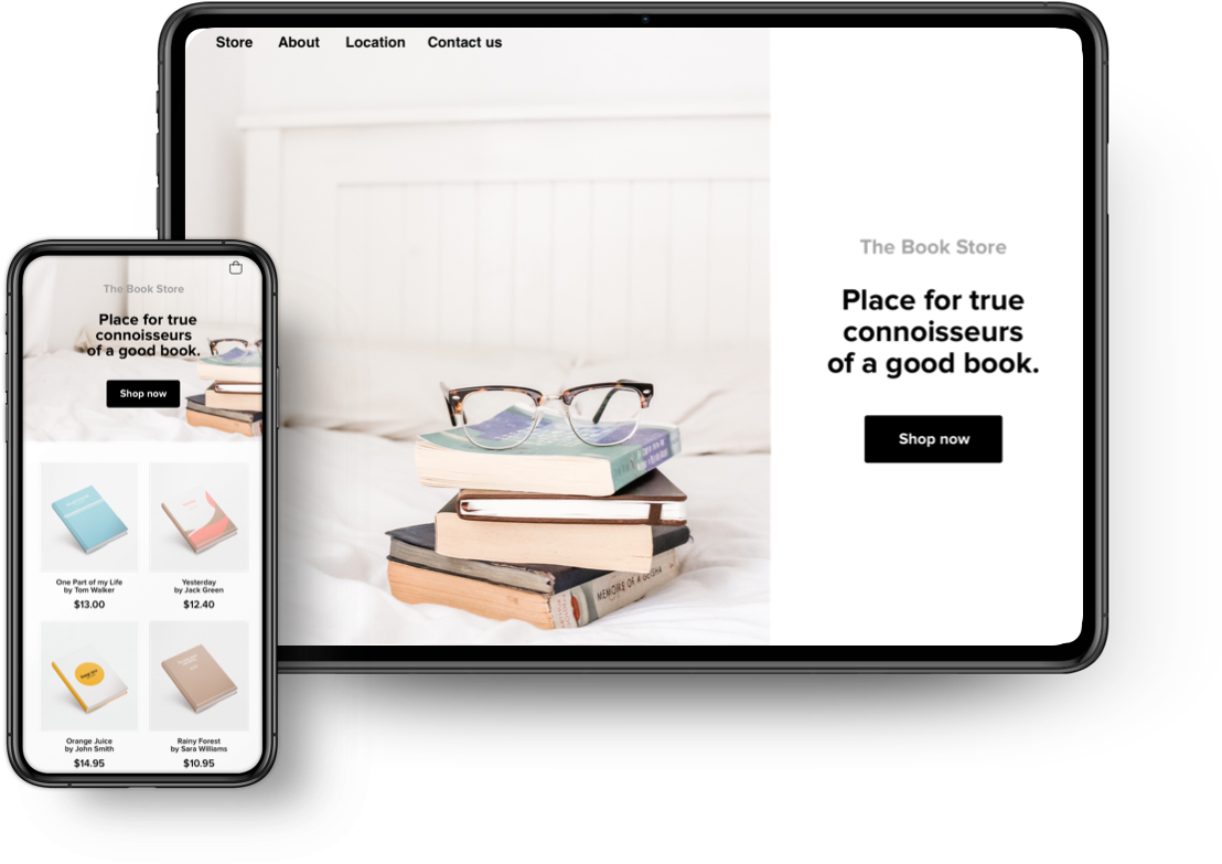 Download Online Bookstore Responsive Design | Wallpapers.com