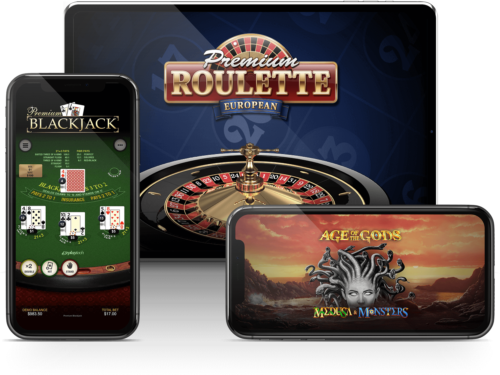 Online Casino Games Showcase PNG