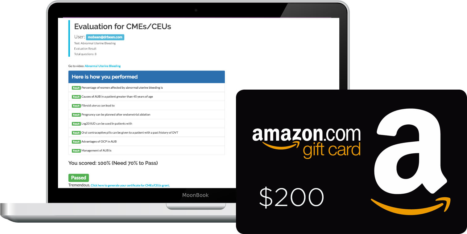 Online Certification Success Amazon Gift Card Reward PNG
