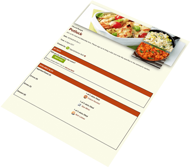 Online Food Menu Template PNG