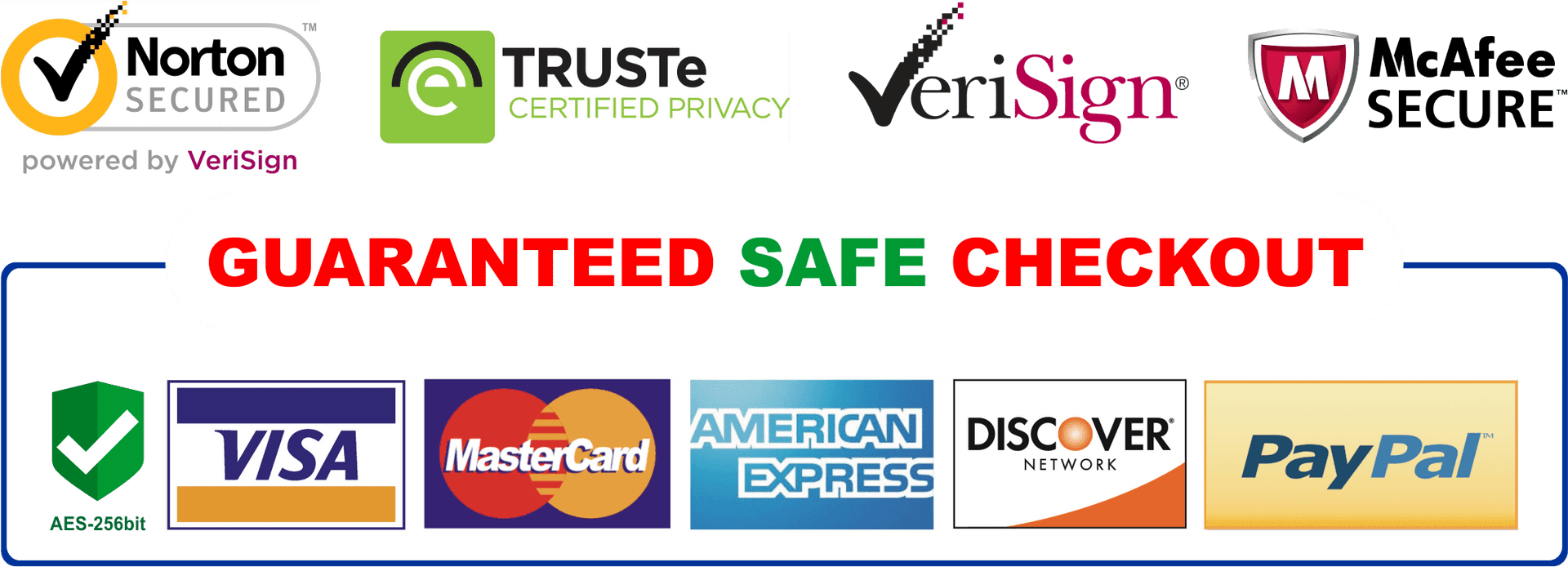 Online Payment Security Badgesand Credit Card Logos PNG