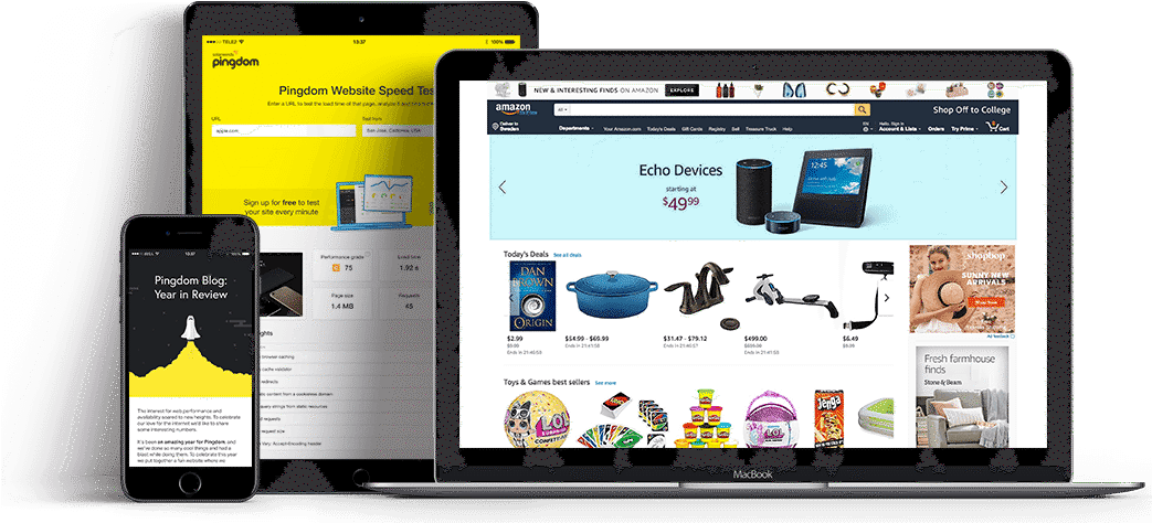 Online Shopping Experience Multiple Devices PNG