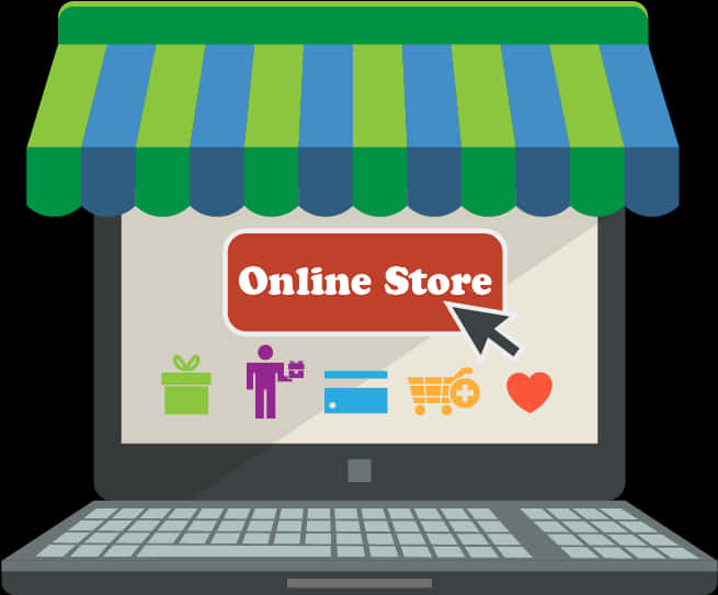 Online Store Concept Illustration PNG