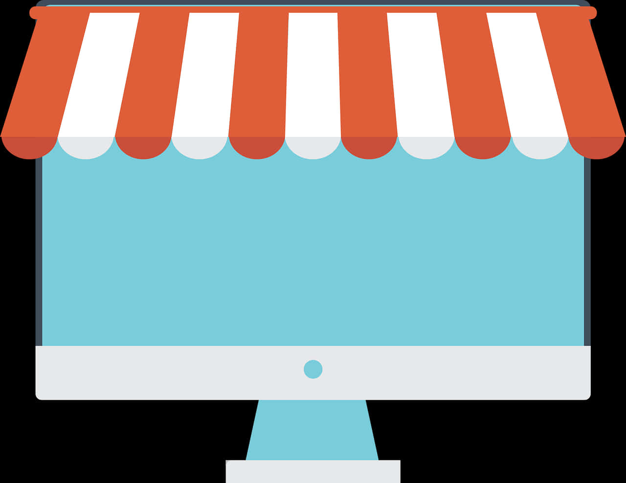 Online Storefront Illustration PNG