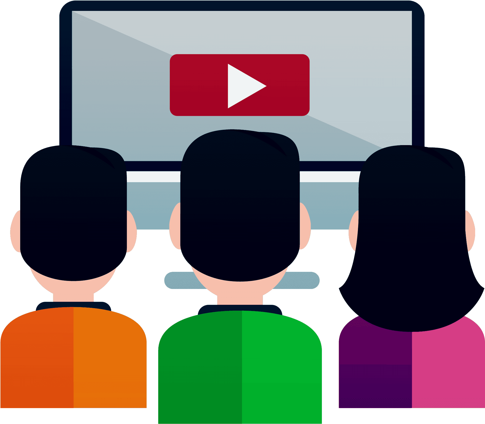 Online Video Streaming Viewers Icon PNG