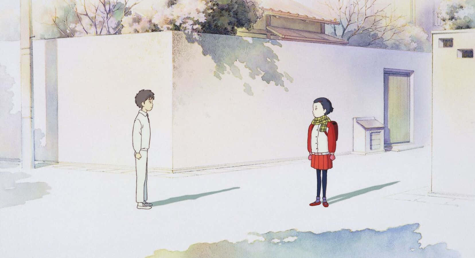 Taeko and Toshio in Only Yesterday Wallpaper