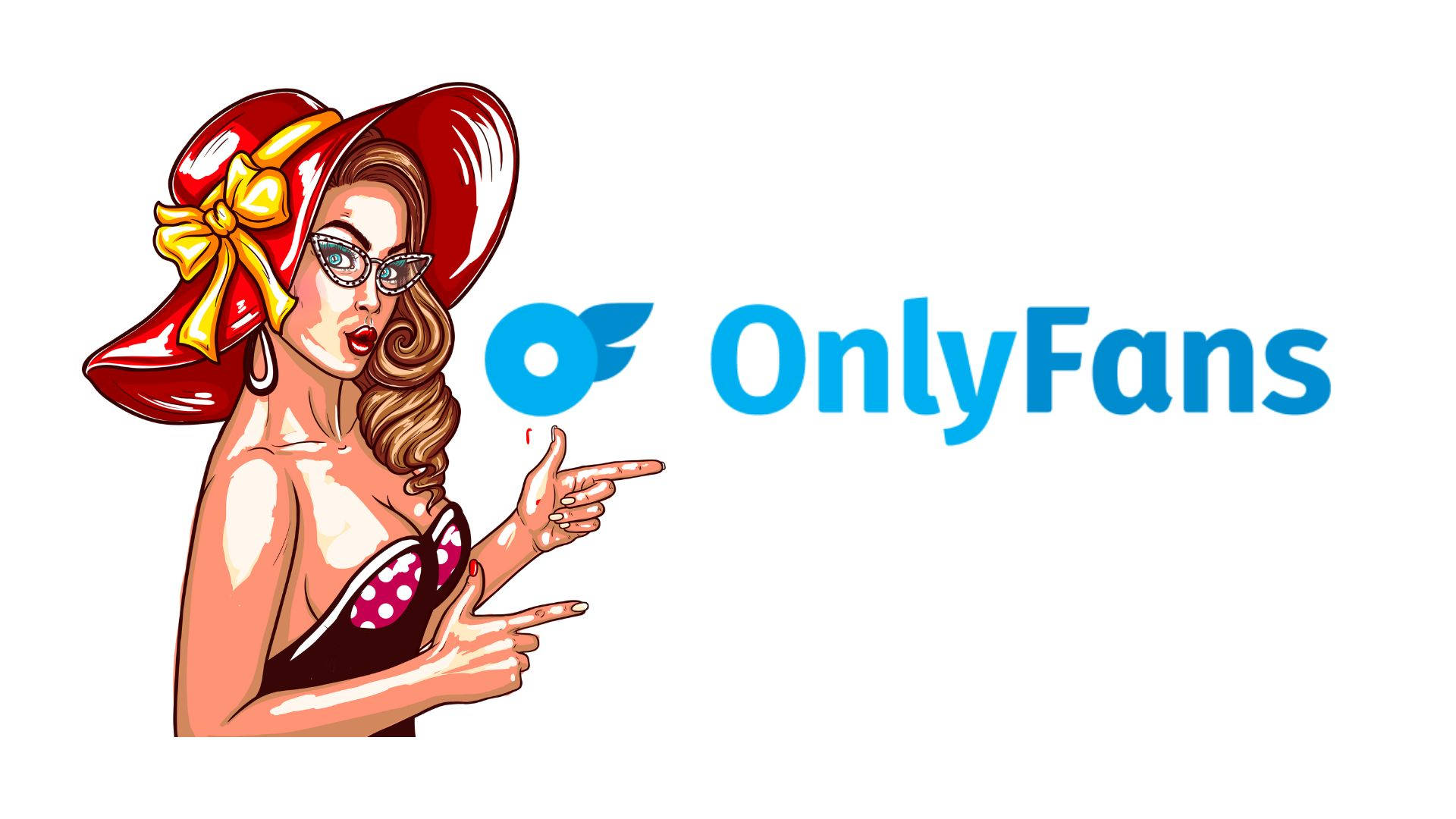Logo til OnlyFans med tegneserieillustration Wallpaper