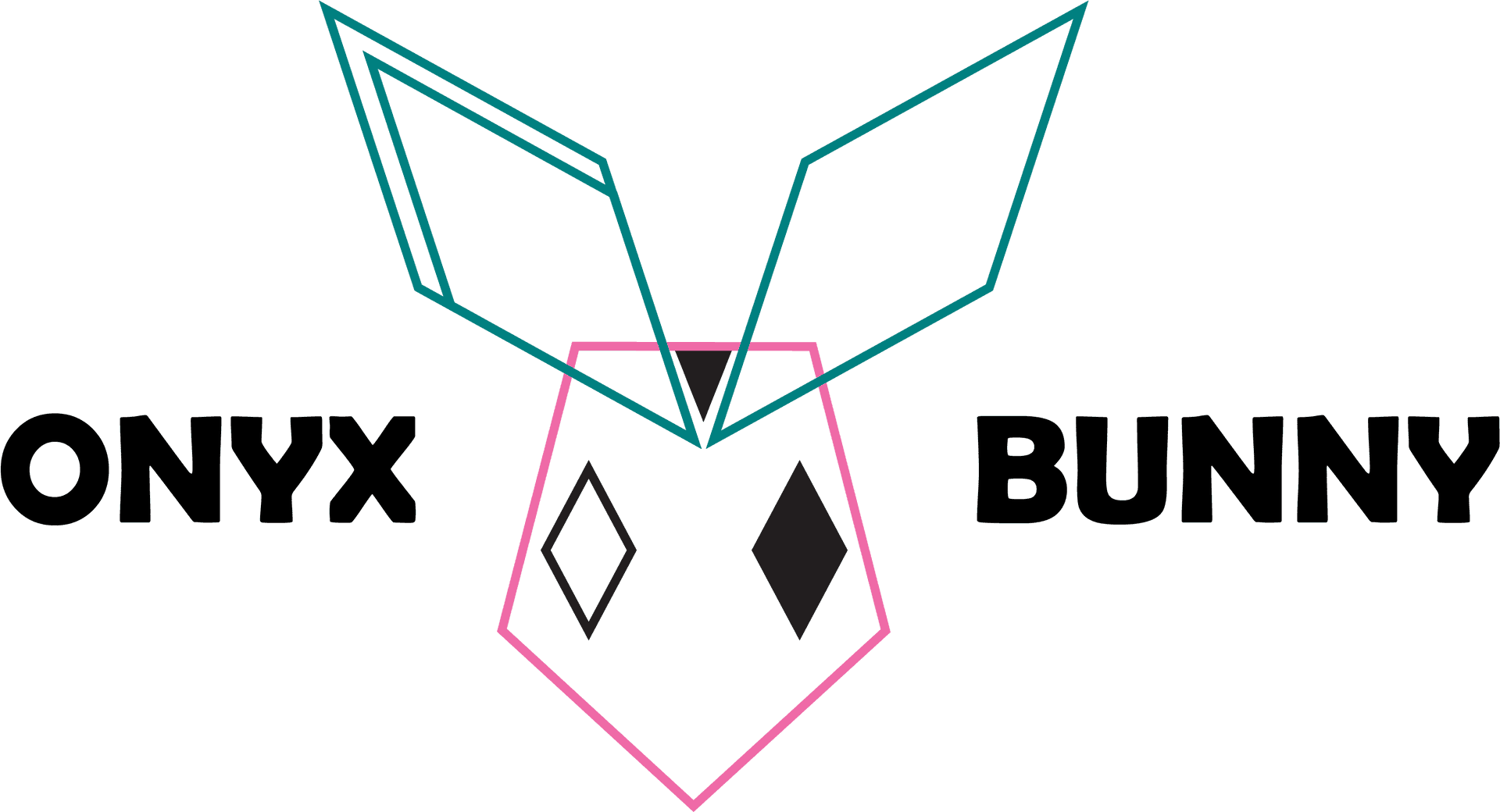 Onyx Bunny Logo Graphic PNG