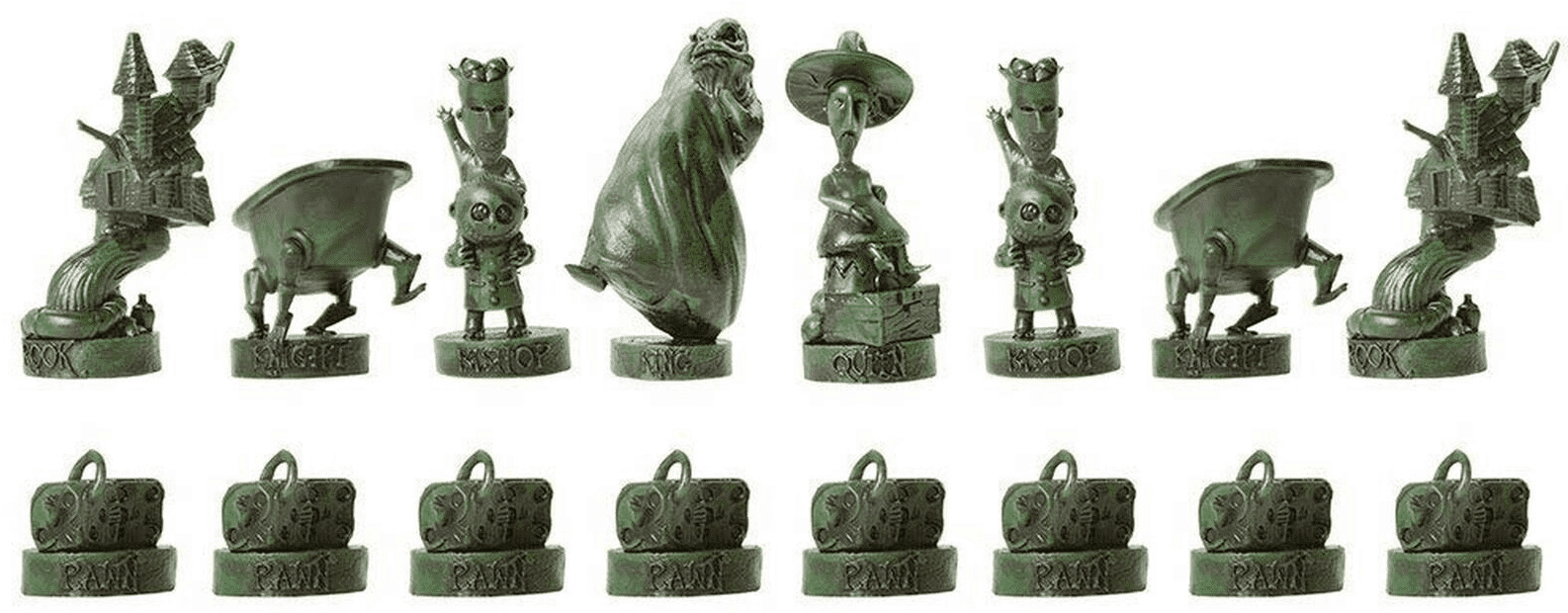 Oogie_ Boogie_ Chess_ Set_ Designs PNG
