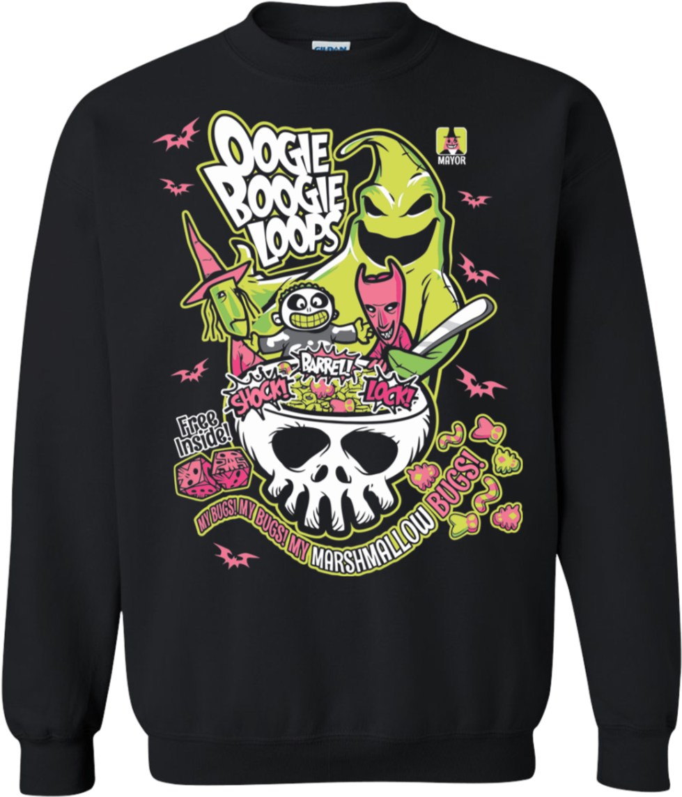 Oogie Boogie Loops Themed Sweatshirt PNG
