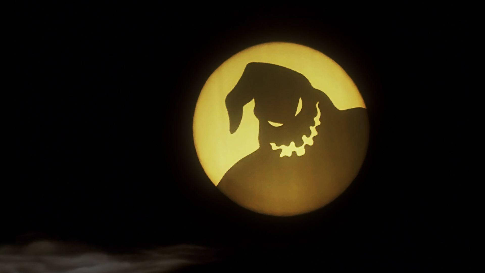 Oogie Yellow Moon The Nightmare Before Christmas Wallpaper