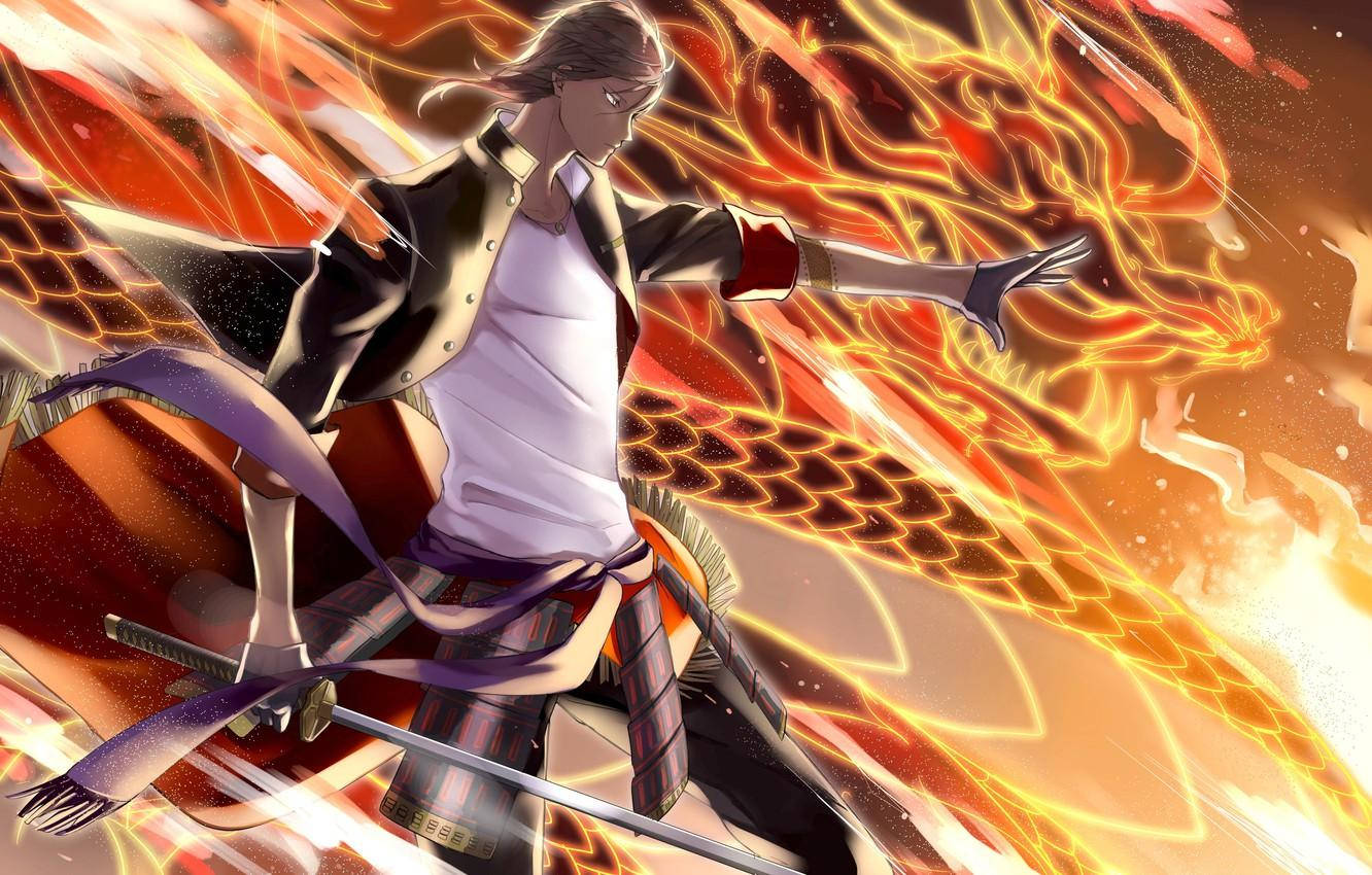 Ookurikara Dragon Fire Anime Wallpaper