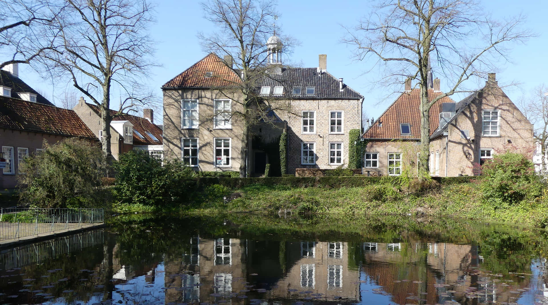 Oosterhout Historic Buildings Reflection Wallpaper